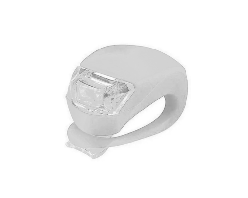 Фонарь светодиодный велосипедный, силиконовый, белый