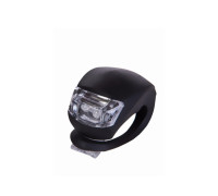 Фонарь светодиодный велосипедный, силиконовый, черный