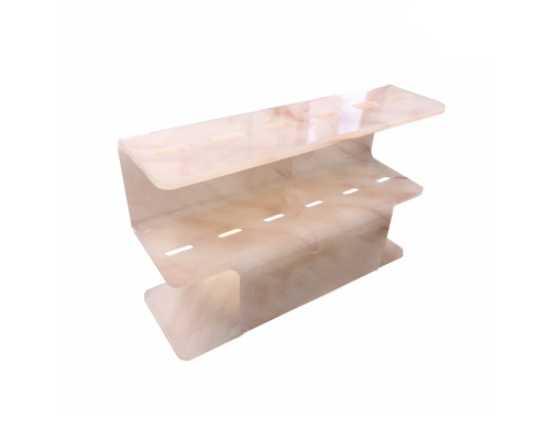 Подставка для пинцета для ресниц с 6 отверстиями, цвет розовый мрамор