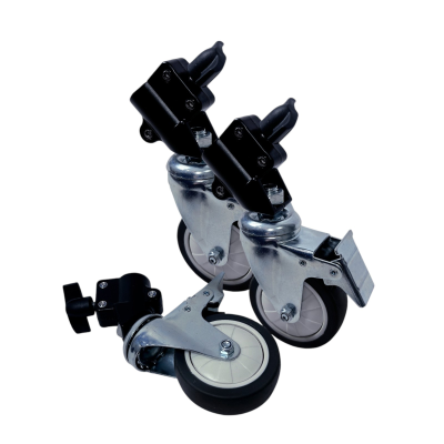 Колеса для стоек и штативов, диаметр 75 мм, 3 шт