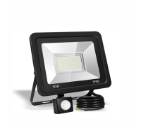 Светодиодный прожектор 50 Вт, 6500K, с датчиком движения