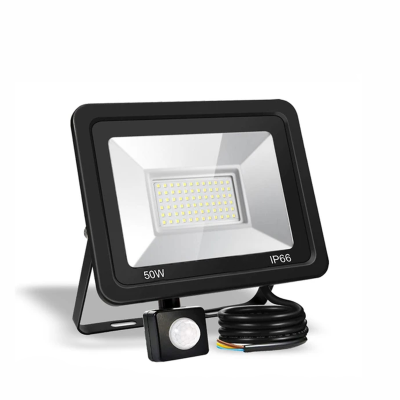 Светодиодный прожектор 50 Вт, 6500K, с датчиком движения