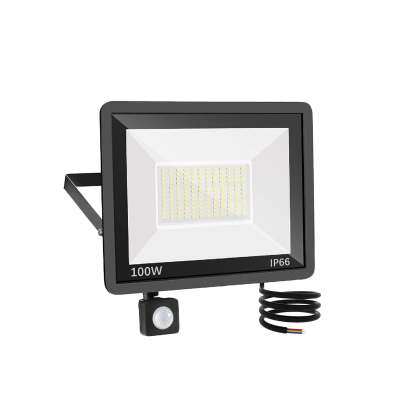 Светодиодный прожектор 100 Вт, 6500K, с датчиком движения