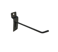 Крючок черный для торговой панели, длина 10 см, диаметр 4 мм