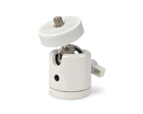 Шарнирное крепление, внешняя и внутренняя резьба 1/4", цвет белый