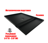Металлическая подставка под ноутбук с резьбой крепления 1/4" на штатив, размер 38,5х28,5, с 1 резинкой