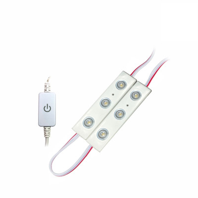 Cветодиодная подсветка SMD-2 с регулировкой яркости, лента из 2 модулей, 6 светодиодов