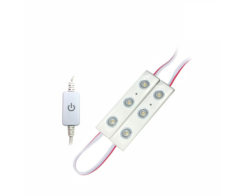 Cветодиодная подсветка SMD-2 с регулировкой яркости, лента из 2 модулей, 6 светодиодов