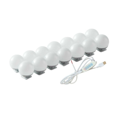 Подсветка для зеркала, 14 лампочек