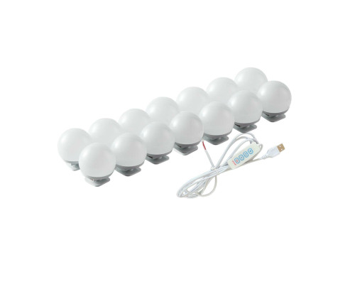 Подсветка для зеркала, 14 лампочек