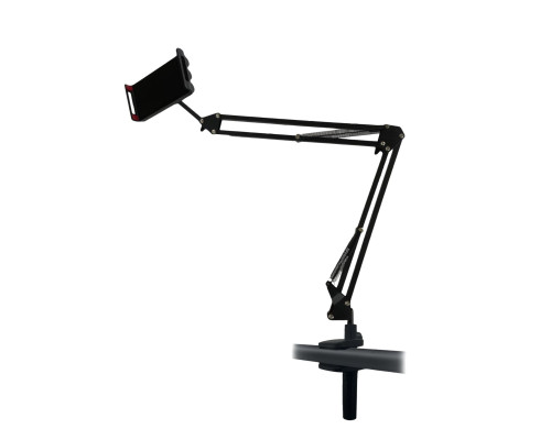 Настольная стойка усиленный пантограф STW-P183 со струбциной шириной до 6.4 см, держателем для телефона и планшета шириной до 18 см