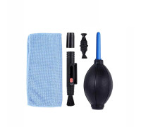 Набор для чистки объектива 3 в 1: салфетка, воздуходувка, ручка для чистки