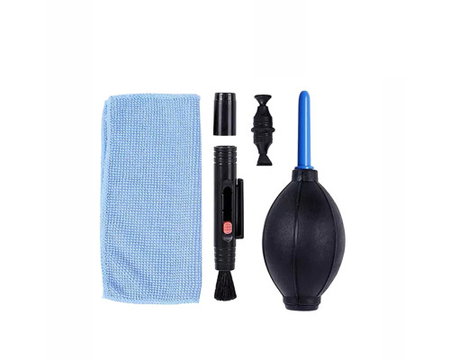 Набор для чистки объектива 3 в 1: салфетка, воздуходувка, ручка для чистки