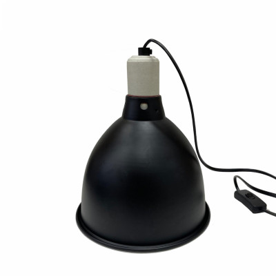 Защитный плафон для освещения террариума под УФ лампу, лампу нагрева, маленький, чёрный