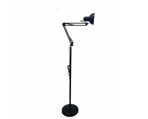 Напольная лампа SPSH-B с утяжелённым основанием на пантографе, чёрная