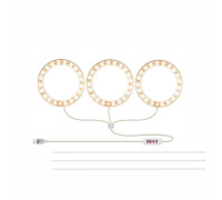 Фитосветильник для растений: 3 лампы на прозрачной ножке с регулировкой яркости, дневной свет