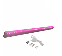 Фитолампа для растений, LED светильник с розовым свечением, 59 см