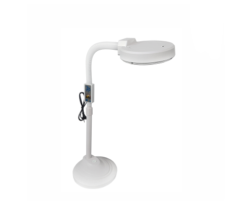 Напольная косметологическая лампа лупа LLP-02 светодиодная с подставкой для хранения