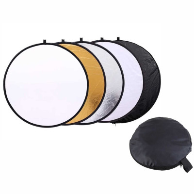 Отражатель для фото и видео, светоотражатель 5в1, 58 см, с переноской 