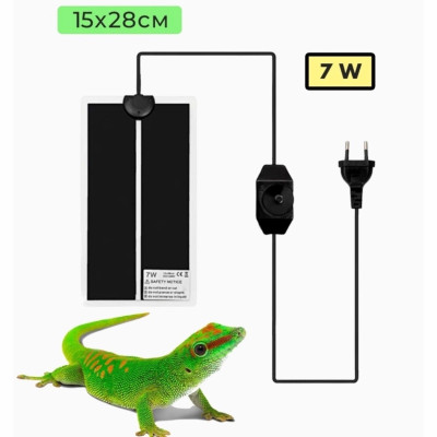 Греющий коврик для террариума TK-1, термоковрик для рептилий