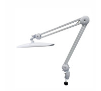 Профессиональная бестеневая лампа на струбцине, светильник для наращивания ресниц, белый