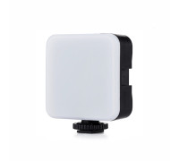 Накамерный светодиодный осветитель AY-49 на батарейках с креплением в паз и резьбой 1/4