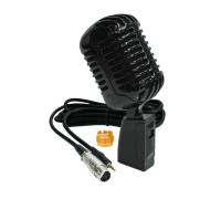 Винтажный профессиональный динамический микрофон, черный