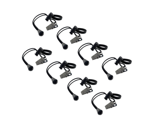 Боковые зажимы крепления для фотофона с металлической прищепкой, 8 шт