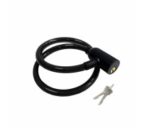 Замок для велосипеда VZ-P с пластиковой головкой, черный
