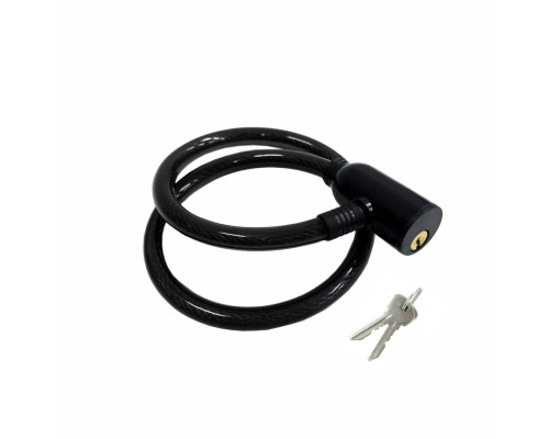 Замок для велосипеда VZ-P с пластиковой головкой, черный