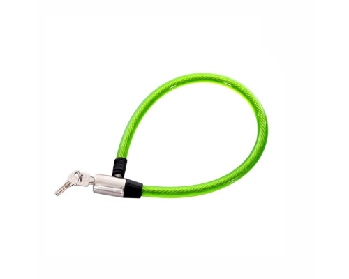 Замок для велосипеда VZ-M-GR с металлической головкой, зеленый