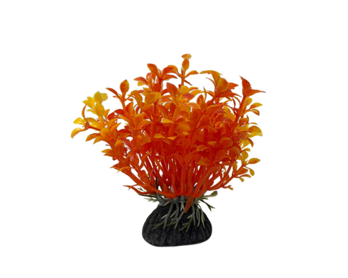 Растение искусственное, декор для аквариума, Людвигия оранжевая (1004542)