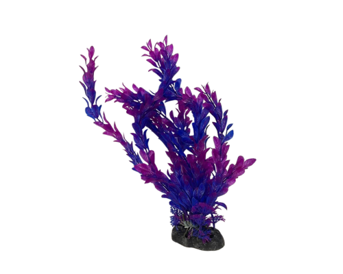 Растение искусственное, декор для аквариума, Людвигия фиолетовая  (3605221)