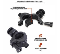 Крепление зажим с внешней резьбой 1/4 на штатив 10-20 мм