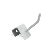 Крючок для торговой панели толщиной до 1.5 см, длина 5 см, белый