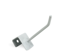 Крючок для торговой панели толщиной до 1.5 см, длина 15 см, белый, без упаковки