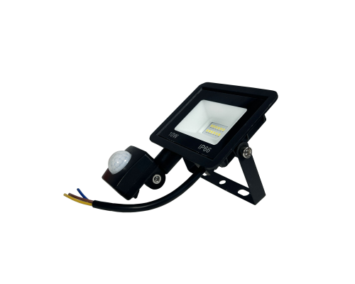 Светодиодный прожектор 10 Вт, 3000K, с датчиком движения