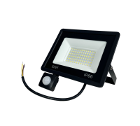 Светодиодный прожектор 50 Вт, 3000K, с датчиком движения