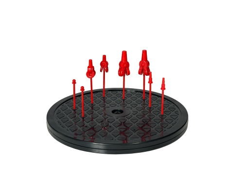 Поворотный столик с 8 держателями деталей для аэрографии