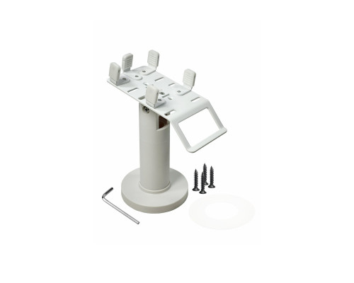 Держатель подставка для платежного терминала, ширина 7-9,5 см, цвет белый