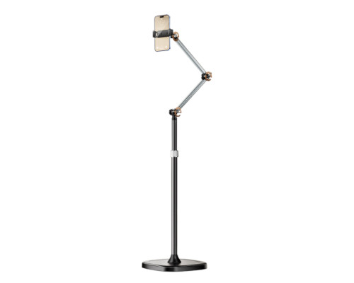 Напольная стойка с держателем телефона на усиленном основании, высота 1,7 м