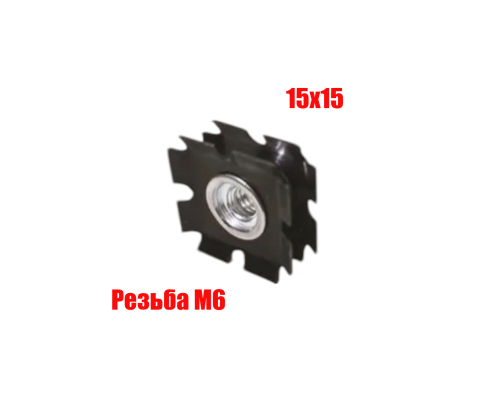 Резьбовое соединение для профильной трубы, M6*15*15