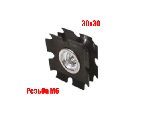 Резьбовое соединение для профильной трубы, M6*30*30