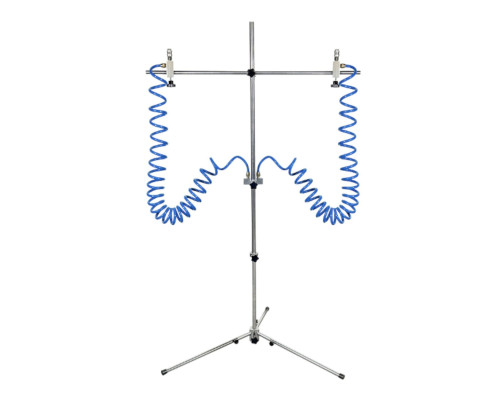 Напольная подставка для краскопульта с 2 спиральными шлангами