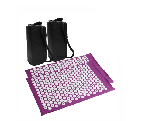 Комплект: 2 коврика фиолетовых +поролон+чехлы2