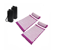 Комплект: 2 Аппликатора Кузнецова комплект фиолетовые (2 подушки +2 коврика ) +2 чехла в подарок