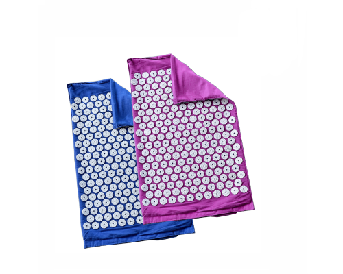 Комплект: 2 коврика с иголками без наполнителя - синий+фиолетовый