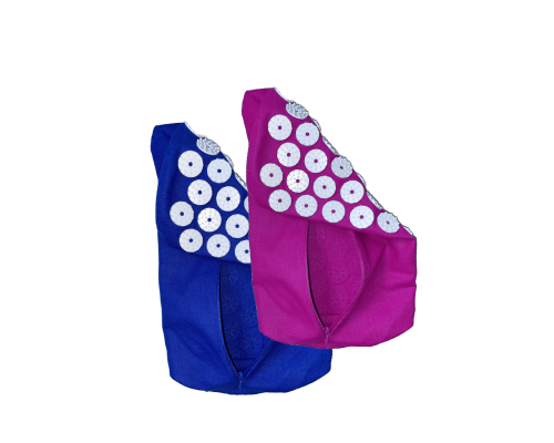 Комплект 2 шт: Коврик для подушки с иголками без наполнителя синий+фиолетовый