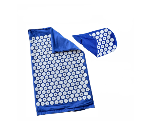 Коврик+чехол для подушки - без наполнителя синий комплект