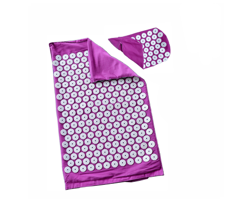 Коврик+чехол для подушки - без наполнителя фиолетовый комплект
